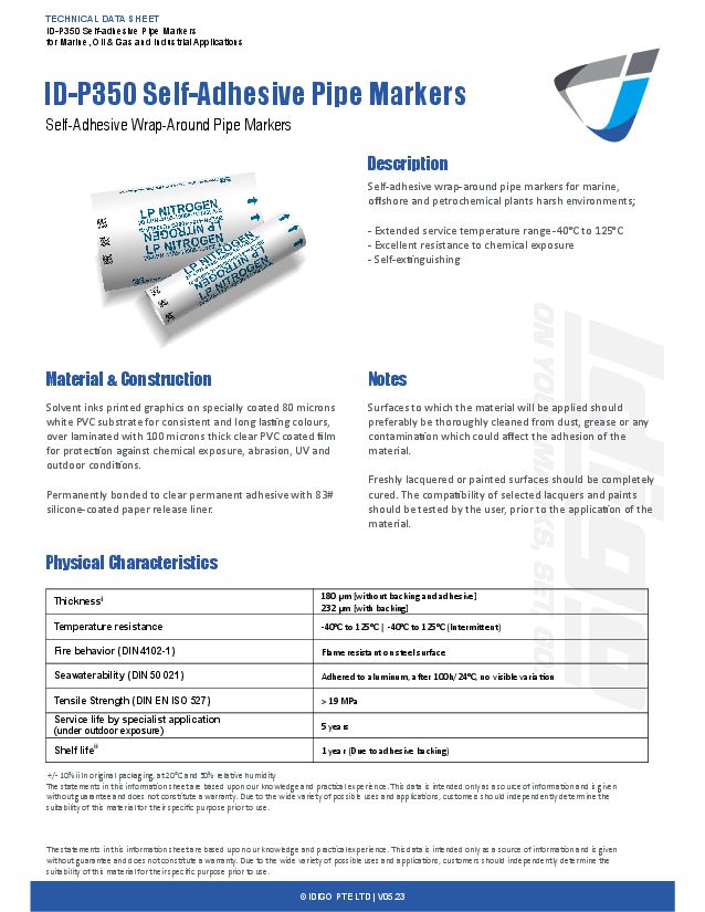 ID-P350 Datasheet, front page image